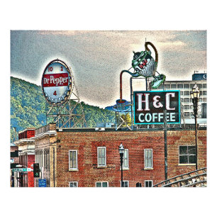 Roanoke VA Virginia Art Print