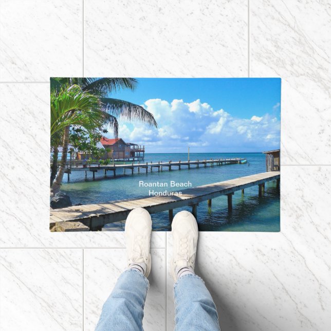 Roantan Beach, Honduras Doormat (Indoor)