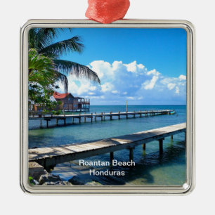 Roantan Beach, Honduras Metal Ornament