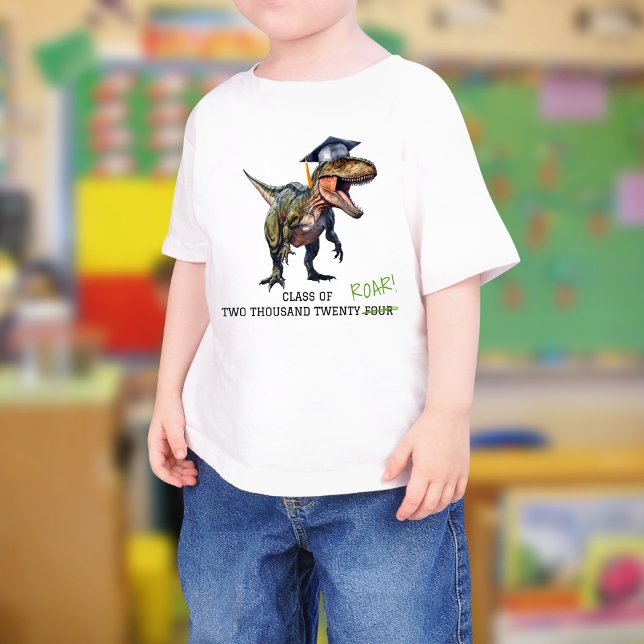 Roar Class of 2024 Kids Dinosaur Graduation  T-Shirt (Creator Uploaded)