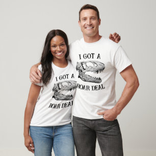 Roar Deal Unisex T-rex Dinosaur T-Shirt