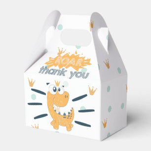 ROAR Dinosaur Birthday Thank you Favour Box