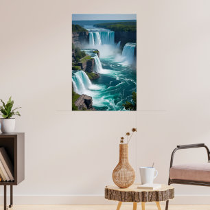"Roar from Above – Niagara Falls Elegance" Poster