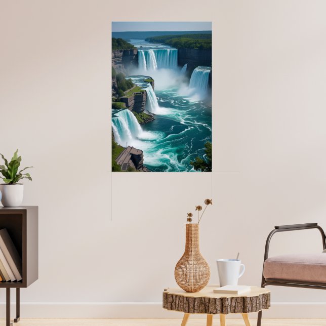 "Roar from Above – Niagara Falls  Elegance" Poster (Living Room 3)