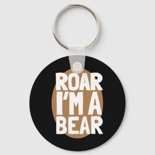 Roar I'm A Bear Shirt Halloween Bear Costume Shirt Key Ring