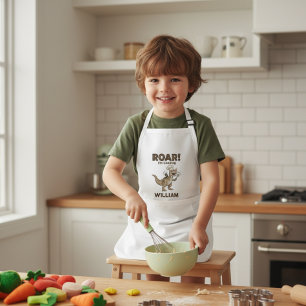 ROAR! I'm Cooking Funny Dinosaur Chef Kid's Apron