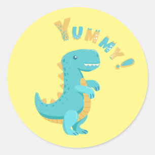 Roar into Fun with a Dino-Mite Party! Classic Round Sticker
