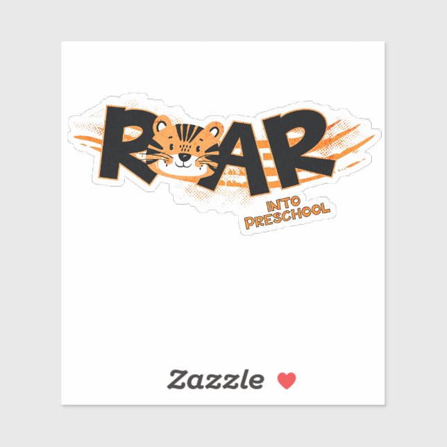Roar Into Preschool Tiger  (Sheet)