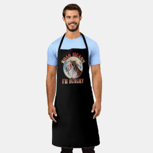Roar Means I’m hungry! Sabertooth Roaring Funny Apron