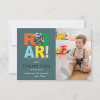 Roar Means Thank You | Dinosaur Thank You Photo