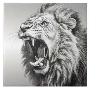 Roar of the Lion Ceramic Tile