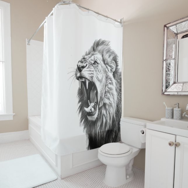 Roar of the Lion  Shower Curtain (In Situ)