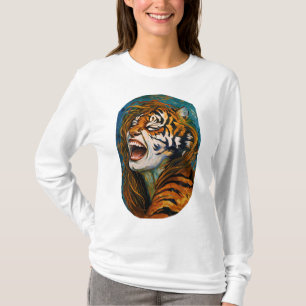 Roar of the Wild Heart – Colourful Tigress T-Shirt