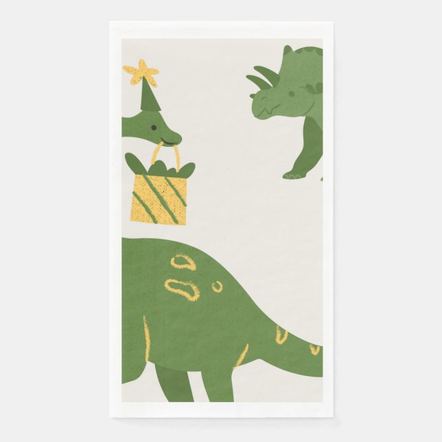 Roar Party Animals Birthday Napkin (Front)