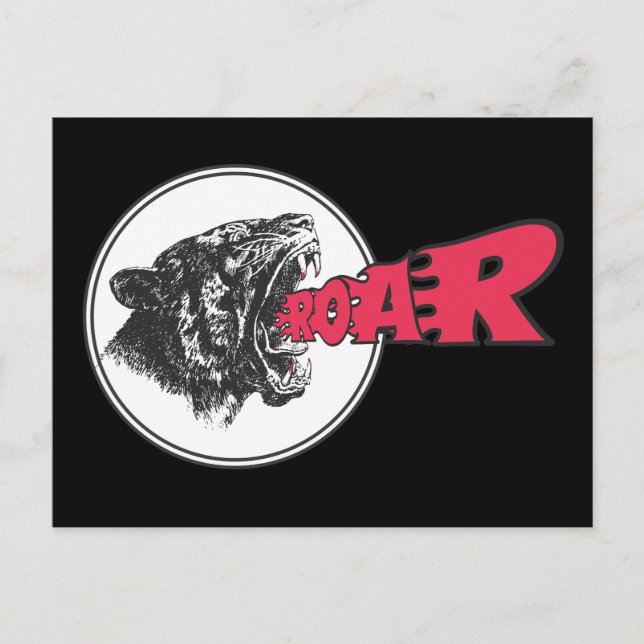 ROAR! - Roaring Tiger Postcard (Front)