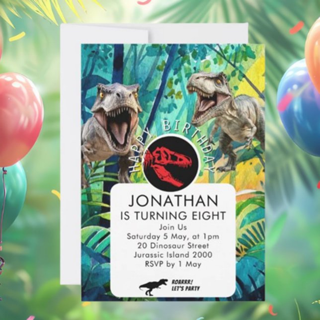 ROAR-some  BOY DINO Invitation (Unleash the excitement with our ROAR-some BOY DINO Invitation! )