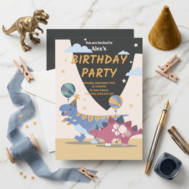 Roar-Some Dinosaur Birthday Party Invitation Fun S (Roar-Some Dinosaur Birthday Party Invitation 
)