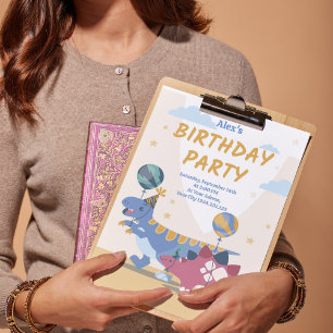 Roar-Some Dinosaur Birthday Party Invitation Fun S