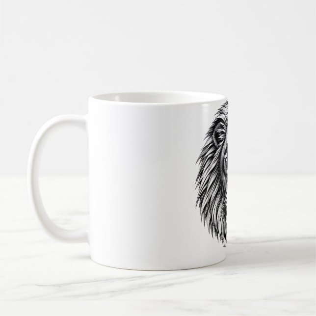 Roar with Pride Lion T-Shirt Coffee Mug (Left)
