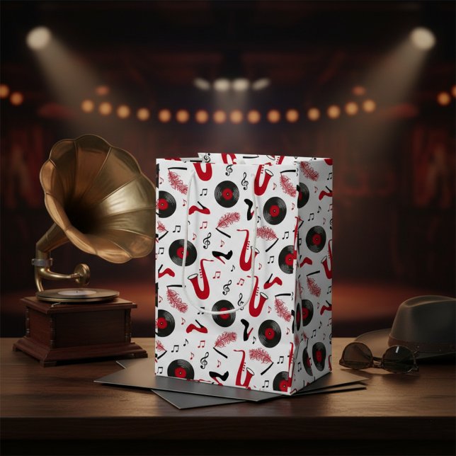 Roaring 1920s Art Deco  Medium Gift Bag (Creator Uploaded)