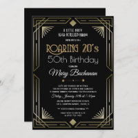 Roaring 20s Birthday Invitation