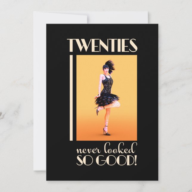 Roaring 20s Birthday Party  Invitation (Front)