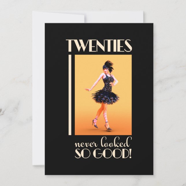 Roaring 20s Birthday Party  Invitation (Front)