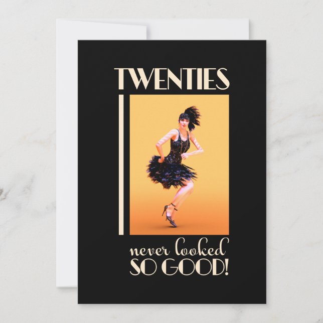 Roaring 20s Birthday Party  Invitation (Front)