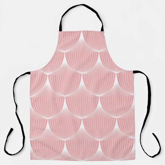 Roaring '20s Linear Scales: Elegant Pattern Apron (Front)