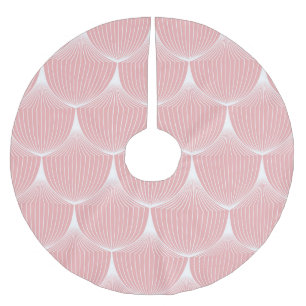 Roaring '20s Linear Scales: Elegant Pattern Brushed Polyester Tree Skirt