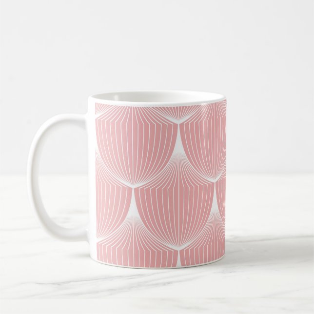 Roaring '20s Linear Scales: Elegant Pattern Coffee Mug (Left)