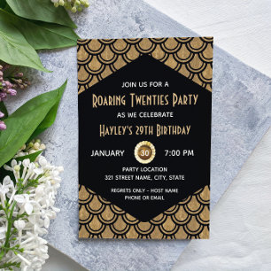 Roaring 20's Party Invitation