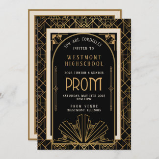 Roaring 20's Prom Invitation