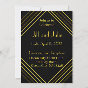 Roaring 20s Wedding Invitation