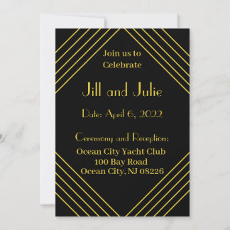 Roaring 20s Wedding Invitation