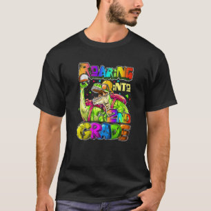 Roaring 2nd Grade Dinosaur Backpack Back to School T-Shirt
