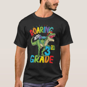 Roaring 3rd Grade Dinosaur Back To School For Boy T-Shirt