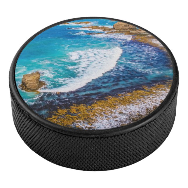 Roaring Bay At Nugget Point Hockey Puck (3/4)