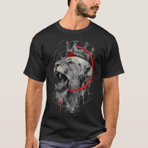 Roaring Crowned Lion Trash Polka T-Shirt