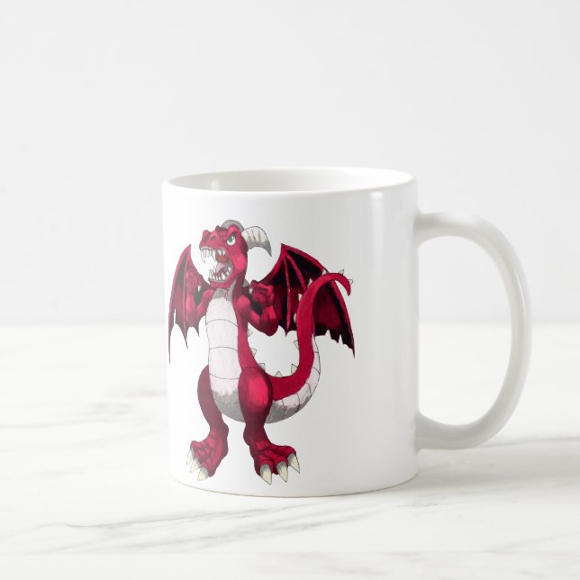 Roaring Dragon Red Coffee Mug (Right)