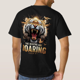 Roaring Faith Psalm 19:1 Tiger Christian Graphic T-Shirt