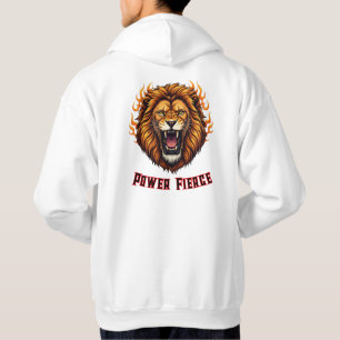 Roaring Fire Lion Head Mascot Hoodie