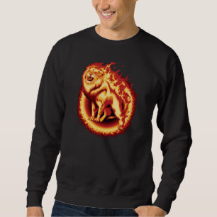 Roaring Fire Lion Sweatshirt