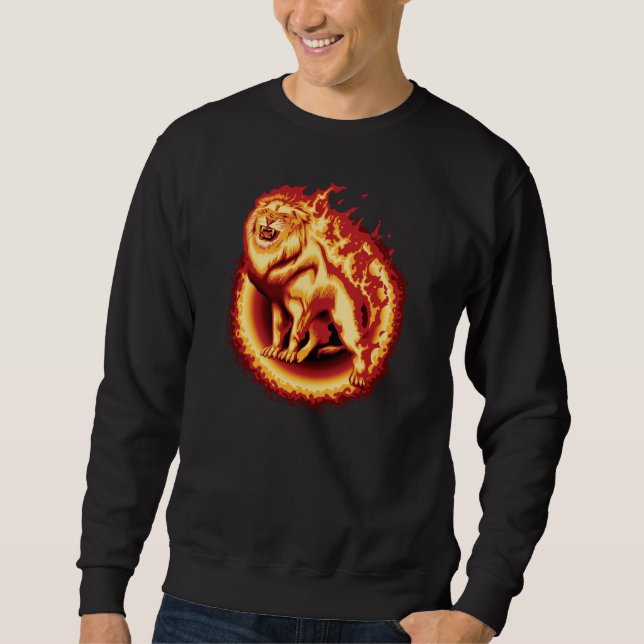 Roaring Fire Lion Sweatshirt (Front)