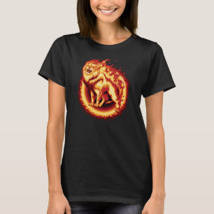 Roaring Fire Lion T-Shirt