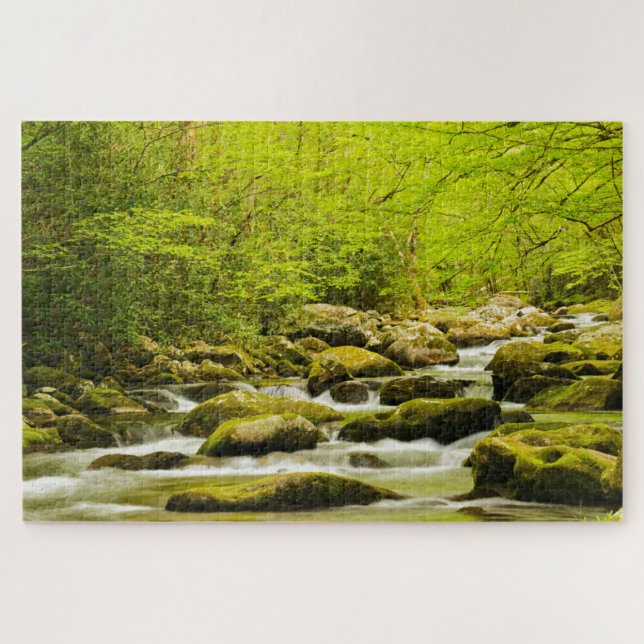 Roaring Fork in Spring Jigsaw Puzzle (Horizontal)
