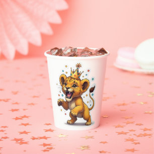 Roaring Fun! Baby Lion King Birthday Party  Paper Cups