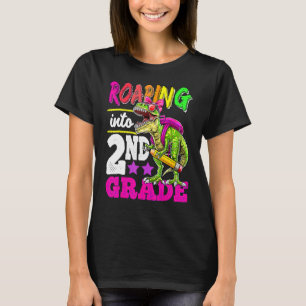 Roaring Into 2nd Grade Dinosaur Back To School 1 T-Shirt