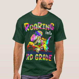 Roaring into 3rd Grade T Re Dinosaur Saurus Pencil T-Shirt