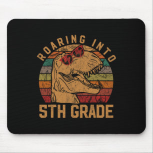 Roaring Into 5th Grade Fifth Cl Gift Byck To Schoo Mouse Pad